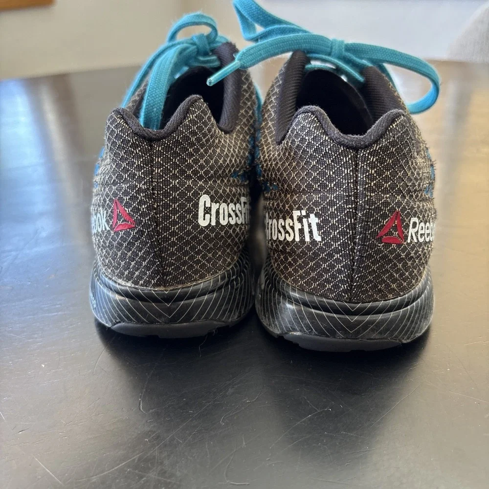 Reebok CrossFit Nano 5.0 Training Shoes Blue Black Gray Womens Sneakers Sz 7.5